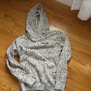 Abercrombie Kids Gray Leopard Print Hoodie